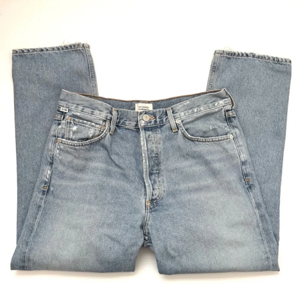$248 Citizens of Humanity charlotte crop denim jeans 25 - Picture 7 of 12